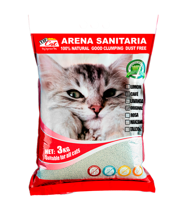 Arena Vip Cat Talco 3 KG Aglutinante