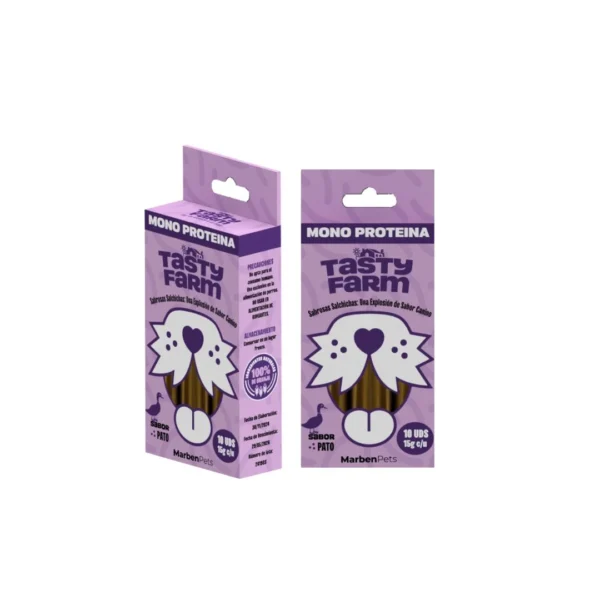 Caja Snack Salchichas Monoproteica Pato (TFS02) 15 GR Unidad