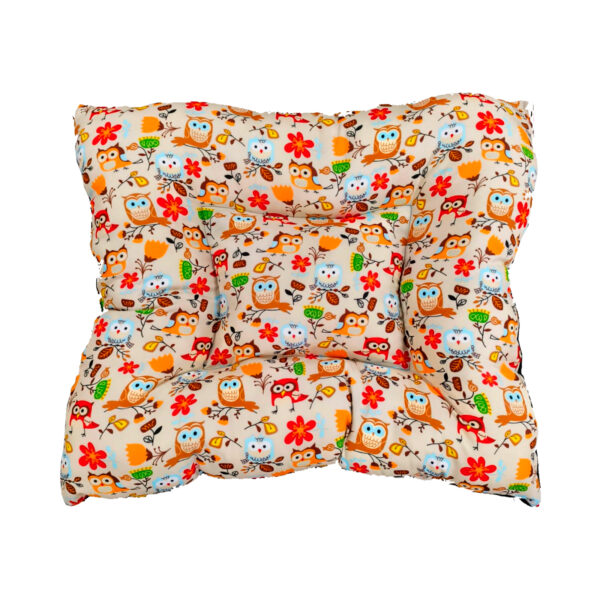 Cama Colchoneta Mascotas Diseño Buho 90 cm
