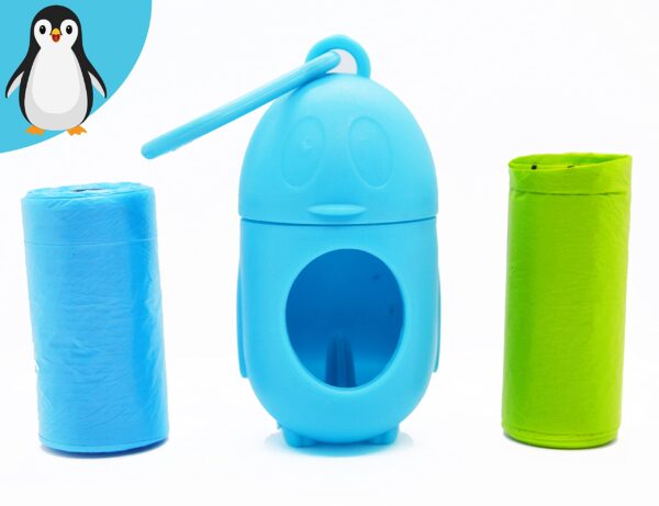 Dispensador Bolsas Pinguino 2 Rollos Colores (32946)