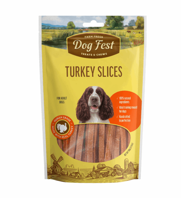 Snack Dog Fest Rebanadas de Pavo 90 GR