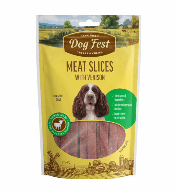 Snack Dog Fest Rebanadas de Venado 90 GR
