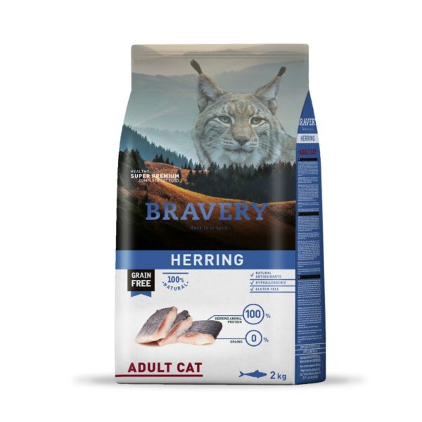 Bravery Herring Adulto Gato 2 KG