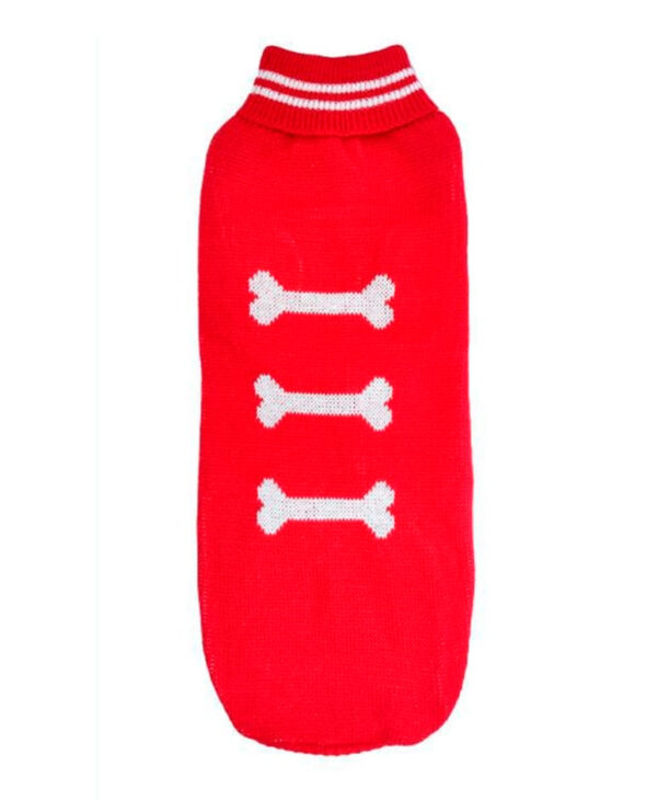 Chaleco Lana Huesito Rojo Talla 5XL (74715)