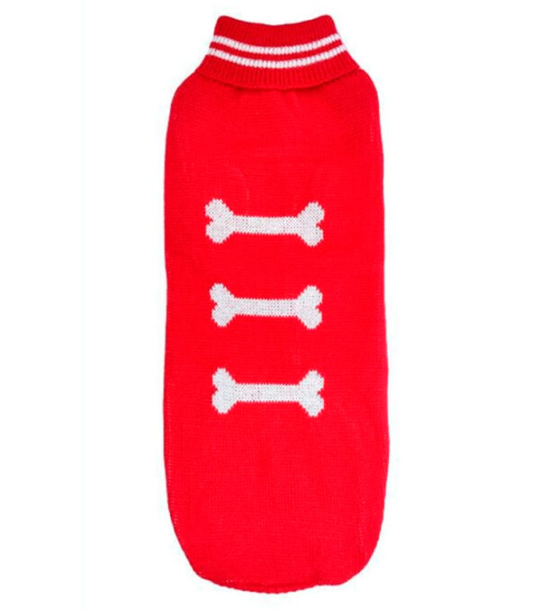 Chaleco Lana Huesito Rojo Talla XXXL (740713)