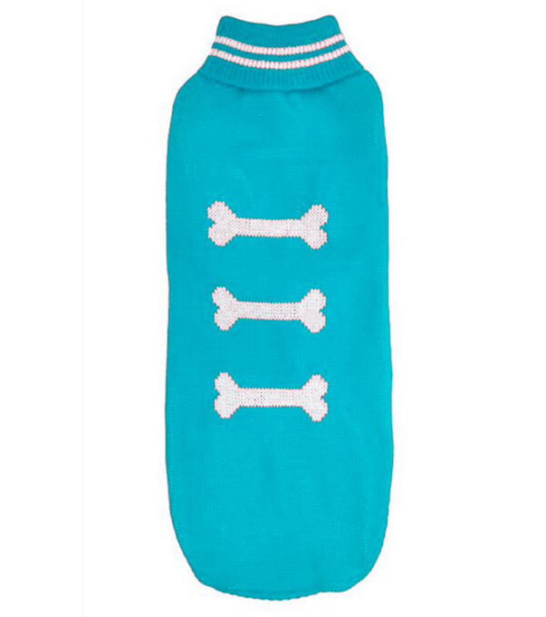 Chaleco Lana Huesito Celeste XXXL (74713)