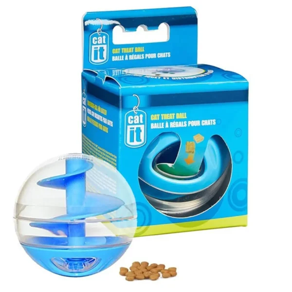 Juguete Gato Catit Bola Para Golosinas Azul (51252)
