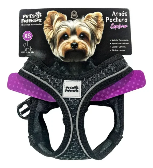 Arnés Pechera Explorer XS (1.5 A 3 KG) (I09099) Colores Surtidos