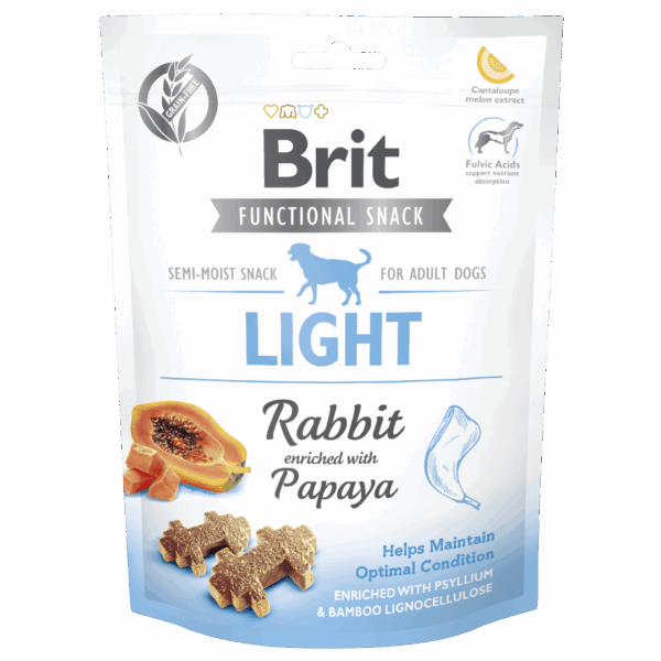 Snack Perro Brit Care Dog Light Rabbit & Papaya 150 GR