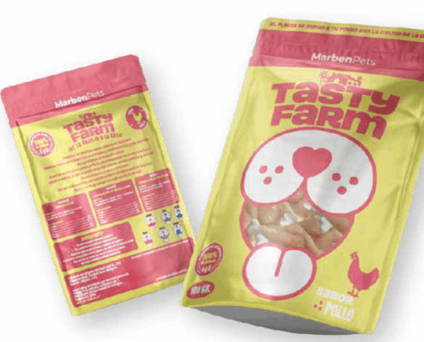 Snack Perro Tasty Farm Pechuga de Pollo en carnaza 100 GR (TF1013)