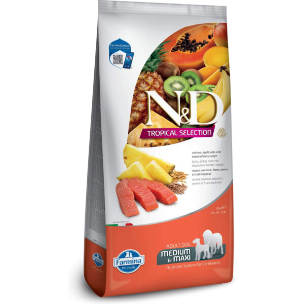 N&D Tropical Medium Adulto Salmón 12KG