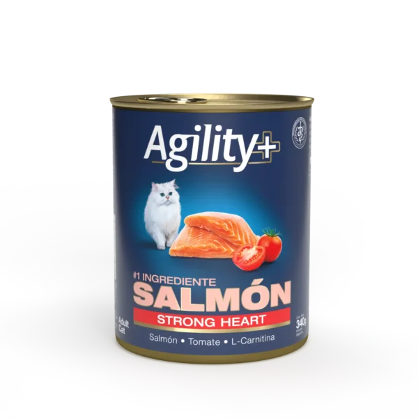 Lata Agility Gato Adulto Salmón Strong Heart 340 GR