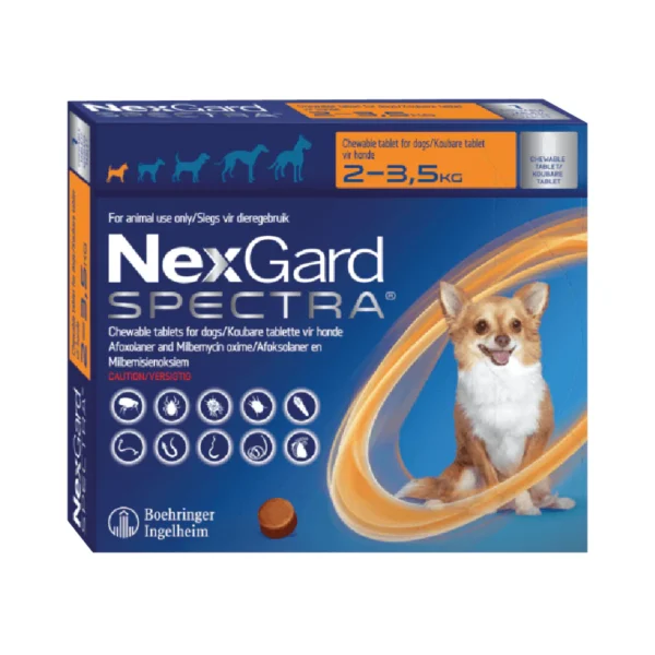 Nexgard Spectra 2 A 3.5 KG 3 Comprimidos