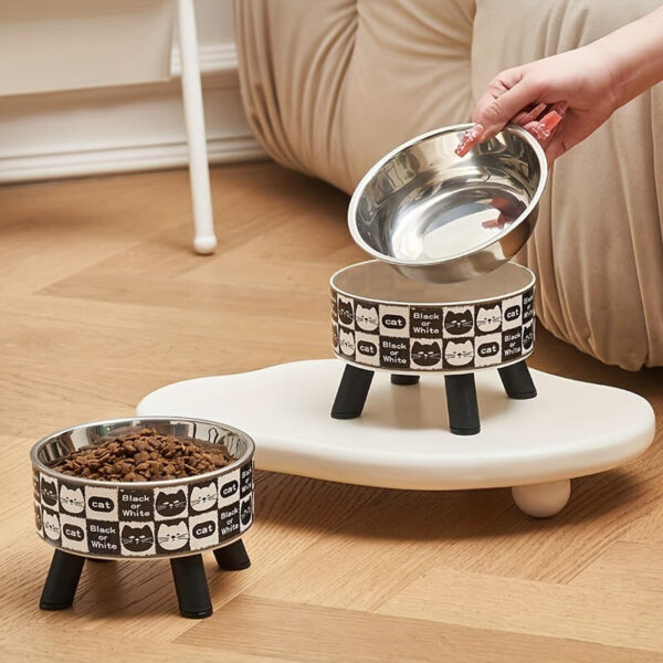 Plato plástico con patitas Black & White 110 ml (CW368) - Imagen 4