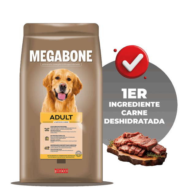 Megabone Premium Dog Adult 6x3 KG (18 KG) - Imagen 2