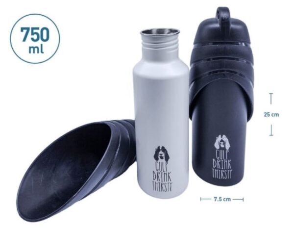 Botella Bebedero Agua  Metal 750ml (78837)