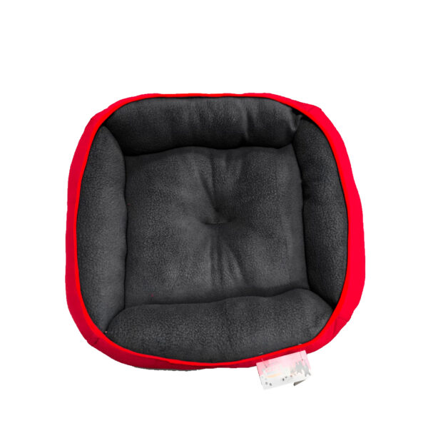 Cama Rectangular Lira Gris Rojo 130x90 cm - Imagen 3