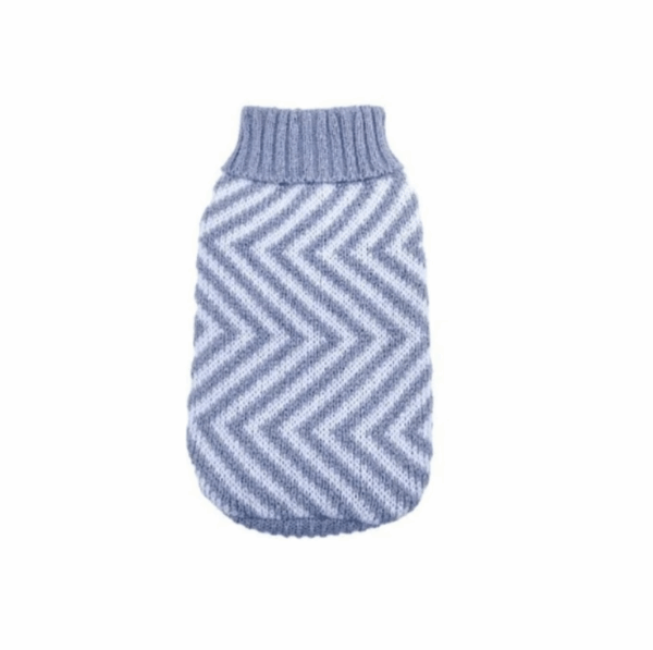 Chaleco Lana Lineas Gris Talla S (74701) - Imagen 2