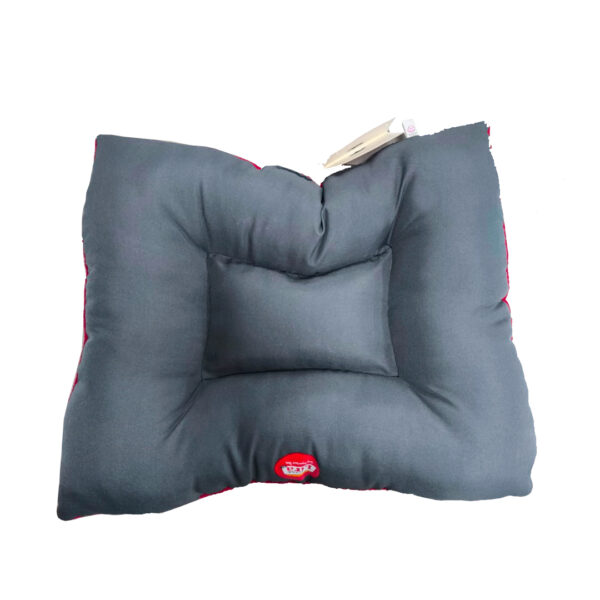 Cama Colchoneta Rectangular Lira Gris Rojo 80x70 cm