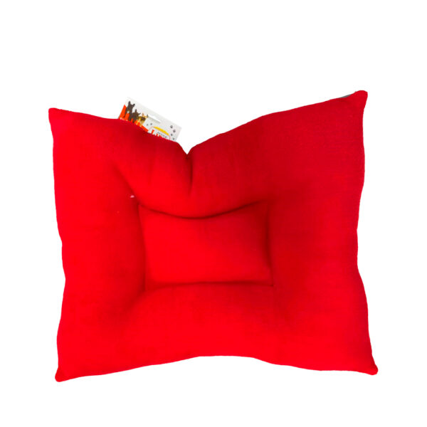 Cama Colchoneta Rectangular Lira Gris Rojo 80x70 cm - Imagen 2