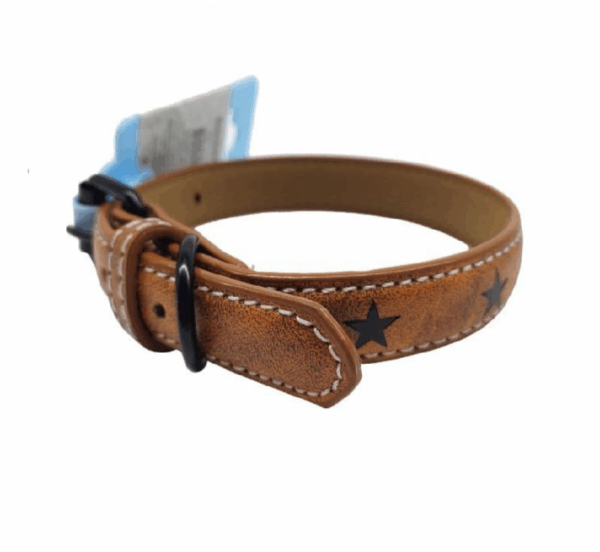 Collar Cafe Eco Cuero Estrella 33 cm(74435)