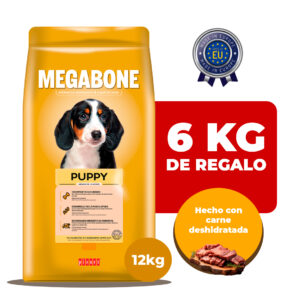Megabone Dog Puppy Cachorro 12 KG + 6 KG de Regalo (18 KG)